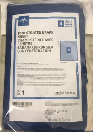 fenestrated drape sheet