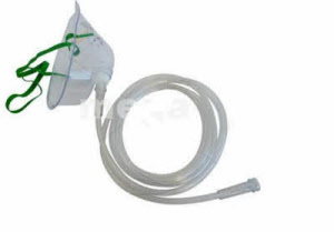 hudson mask adult with tubing